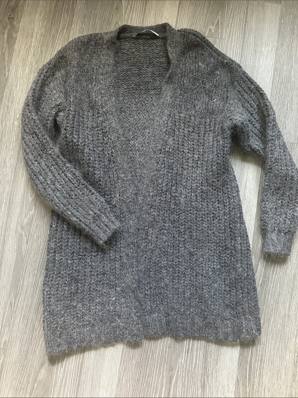 Zara Wool-Blend Long Cardigan Sweater